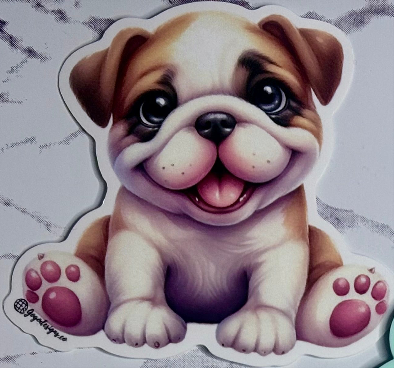 BULLDOG Puppy STICKER