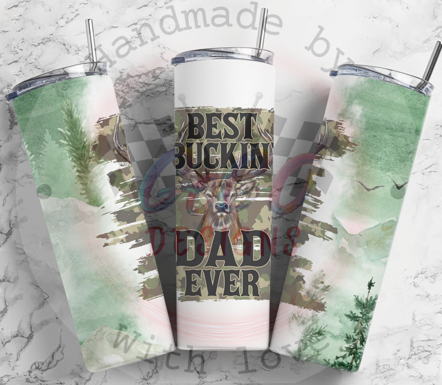 Camping Dad 20oz water bottle/tumbler