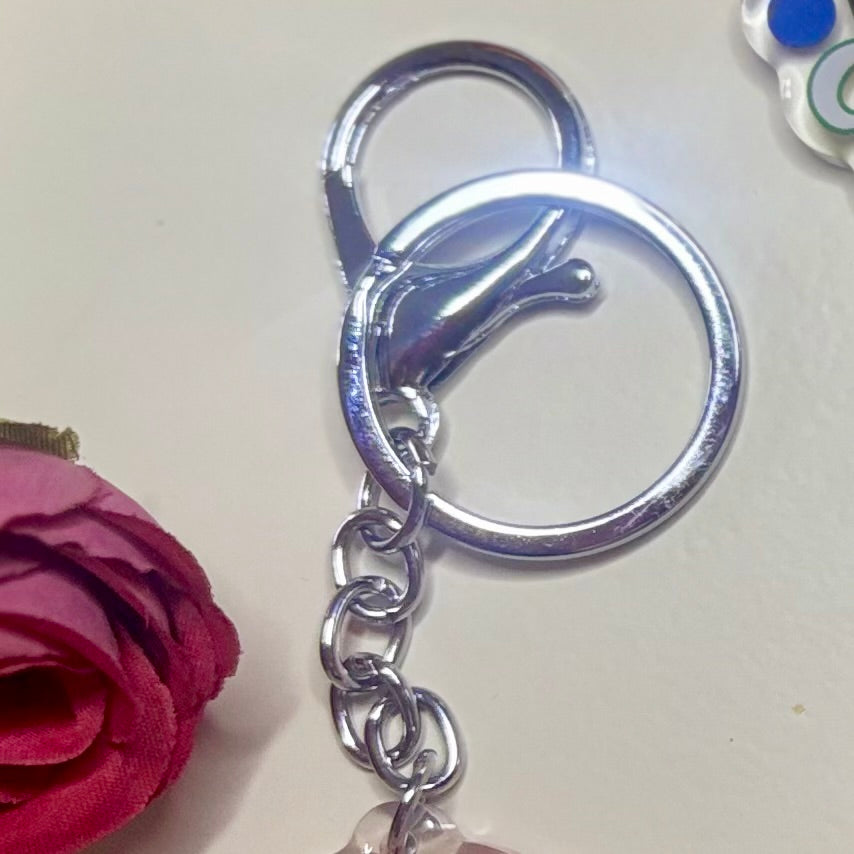 CALICO Kitten Keychain 2.5in Acrylic/Epoxy Coated
