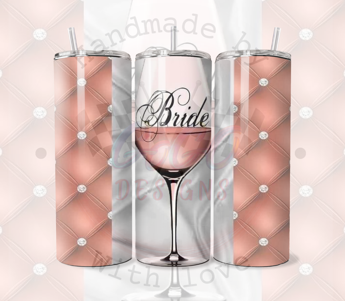 Bridesmaid 20 Ounce Tumblers Insulated, Creative Designs