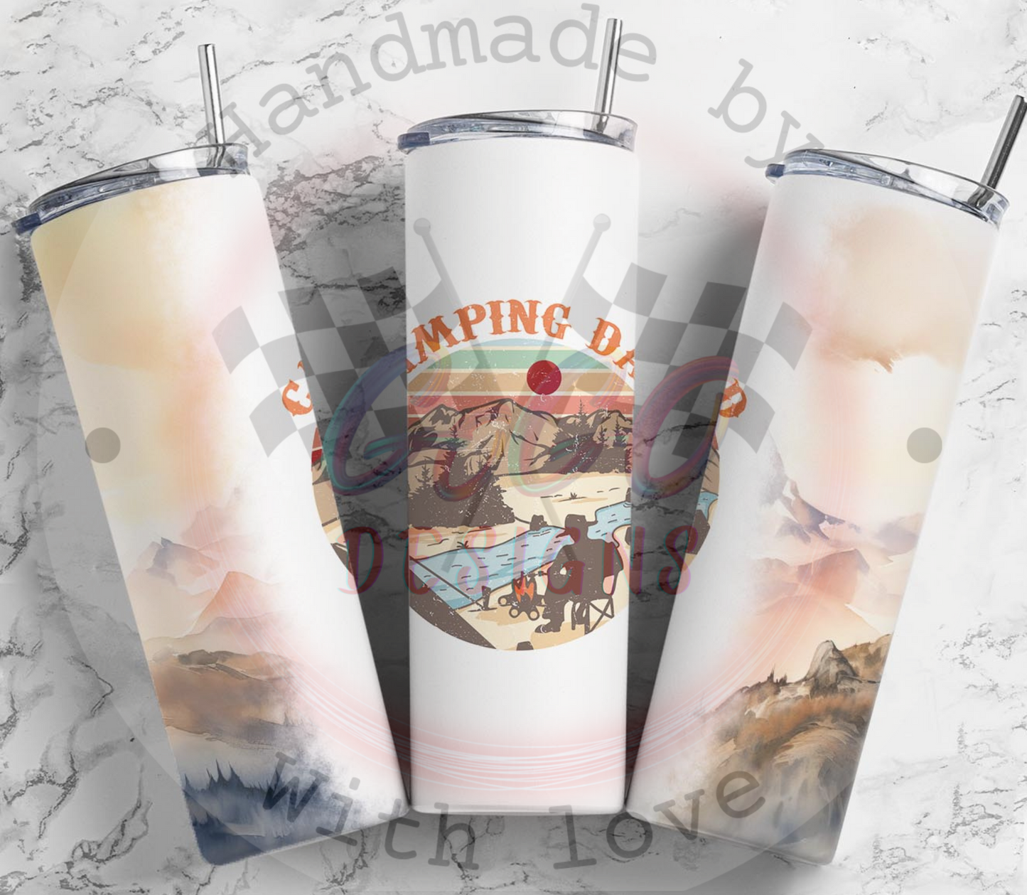 Camping Dad 20oz water bottle/tumbler