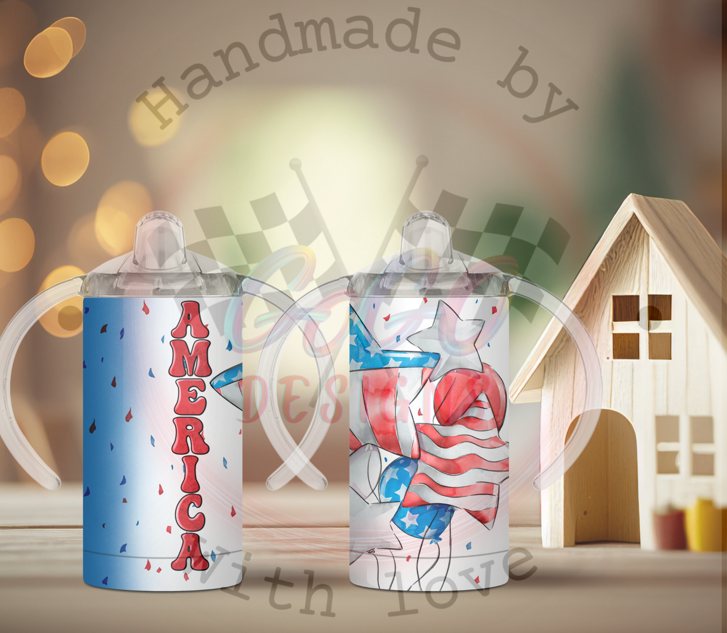 American colors sippy cup 12 oz Insulated, Holds Temp