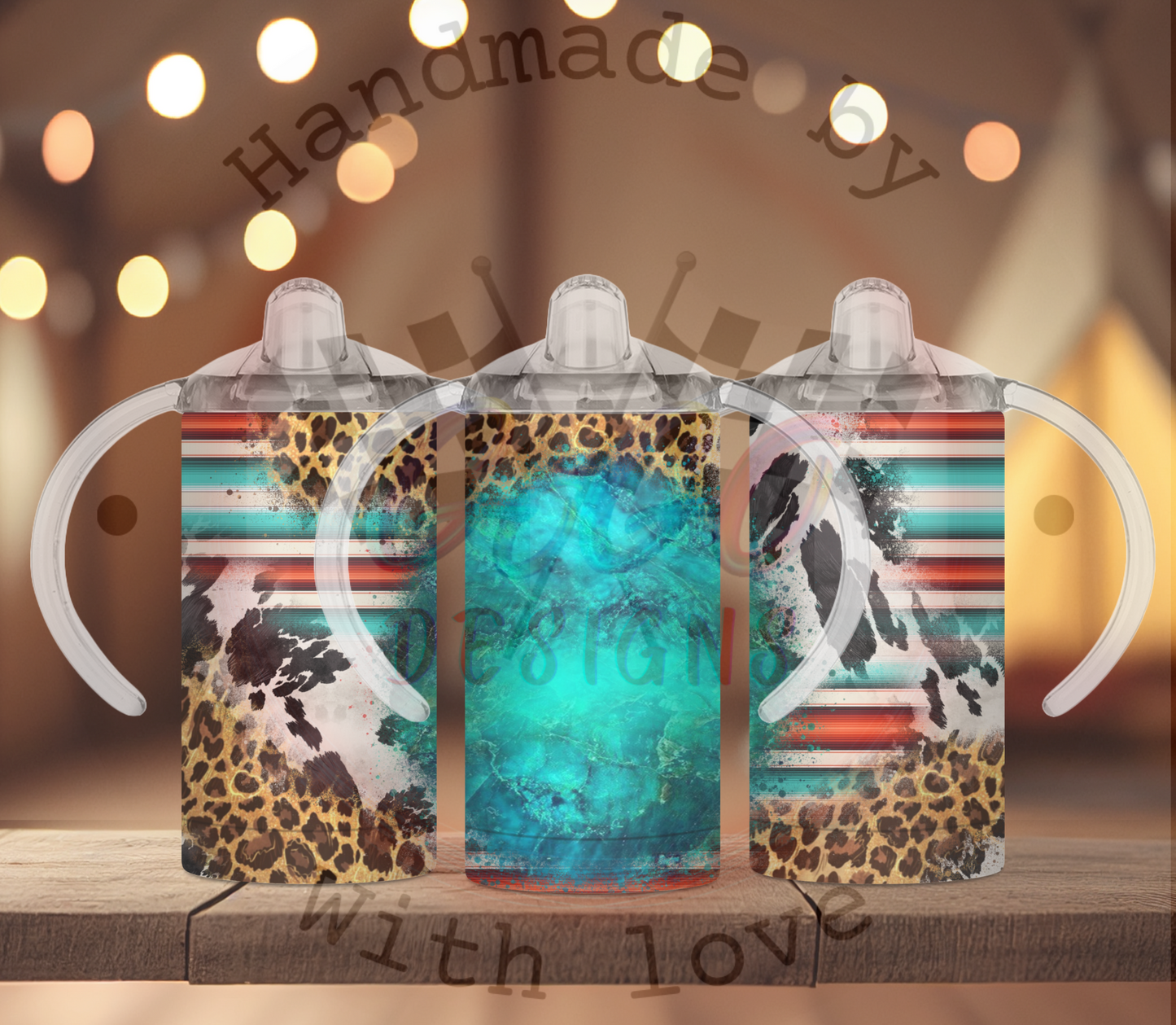 Personalized Designs colors sippy cup 12 oz Insulated, Holds Temp