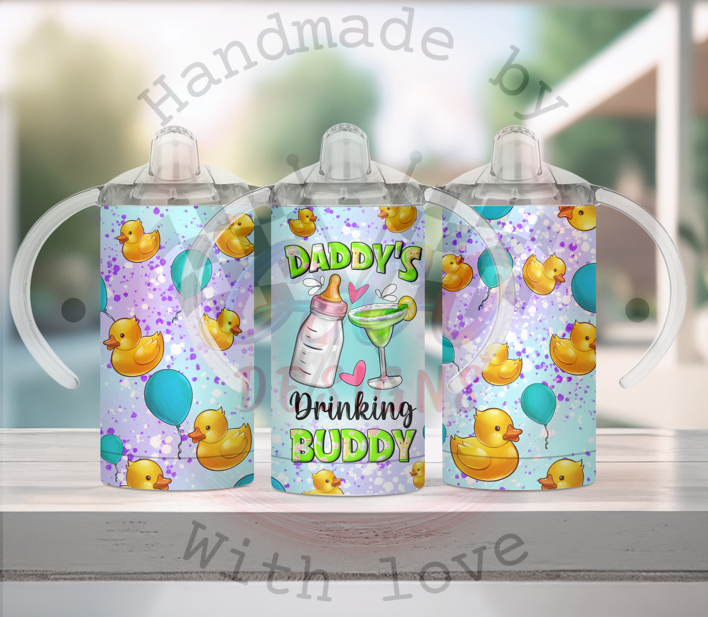 DAD, MOM, KID, DAUGHTER sippy cup 12 oz Insulated, Holds Temp