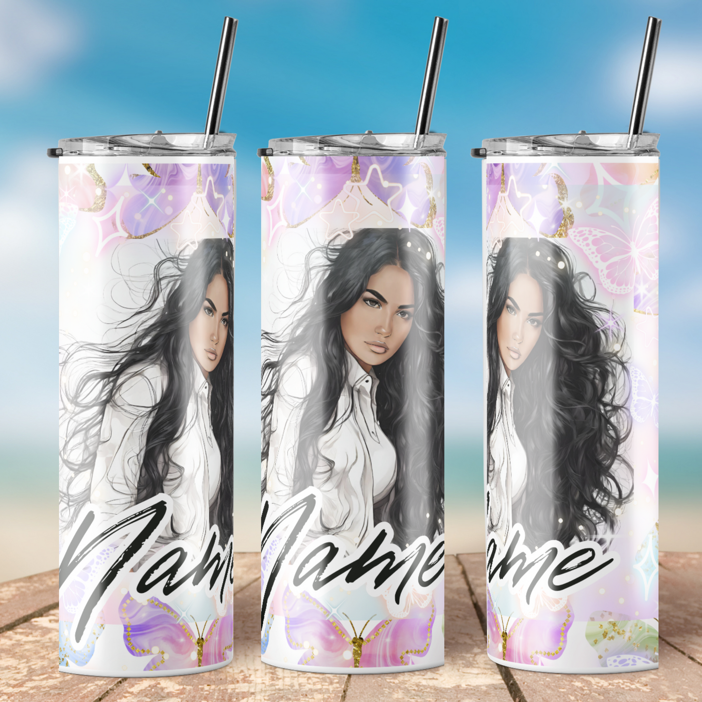 See yourself Water Bottle / Your Name Customizable Tumbler 20 oz