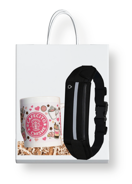 Fanny Crossbar Bag, 11 oz Mug/Cup with Cafecito y Chisme Design -  Washable