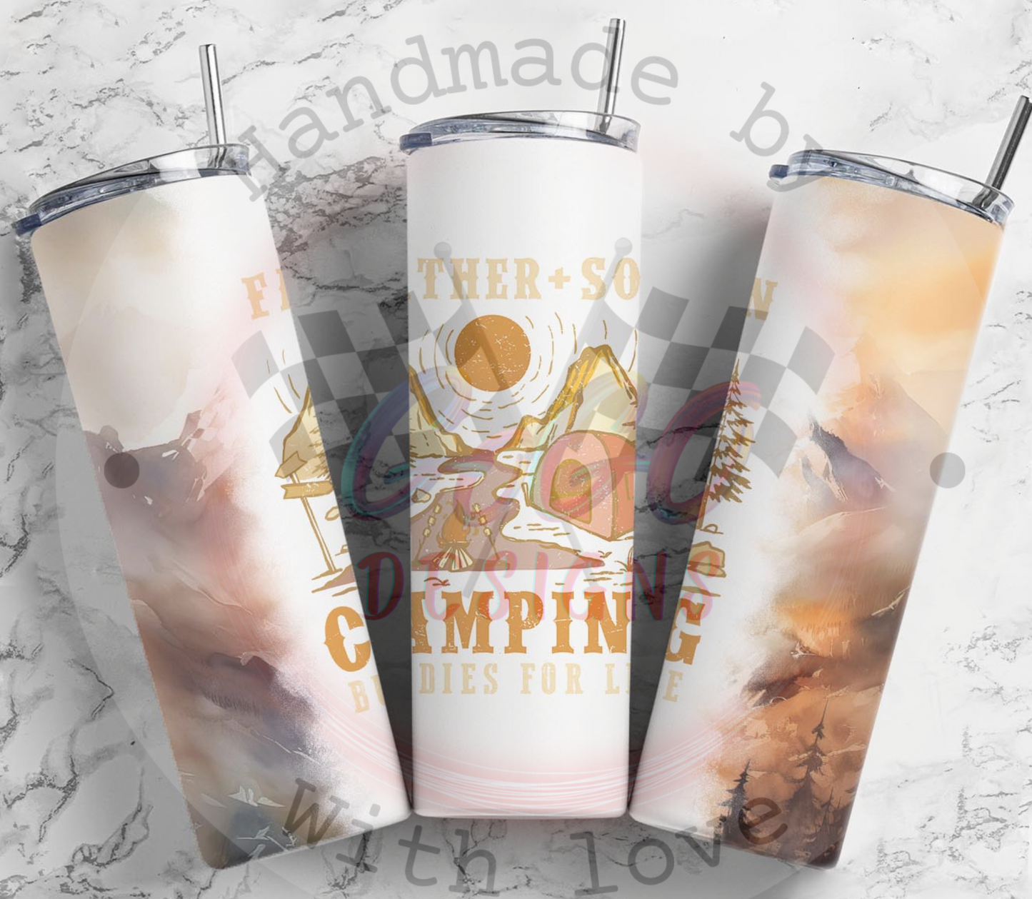 Camping Dad 20oz water bottle/tumbler