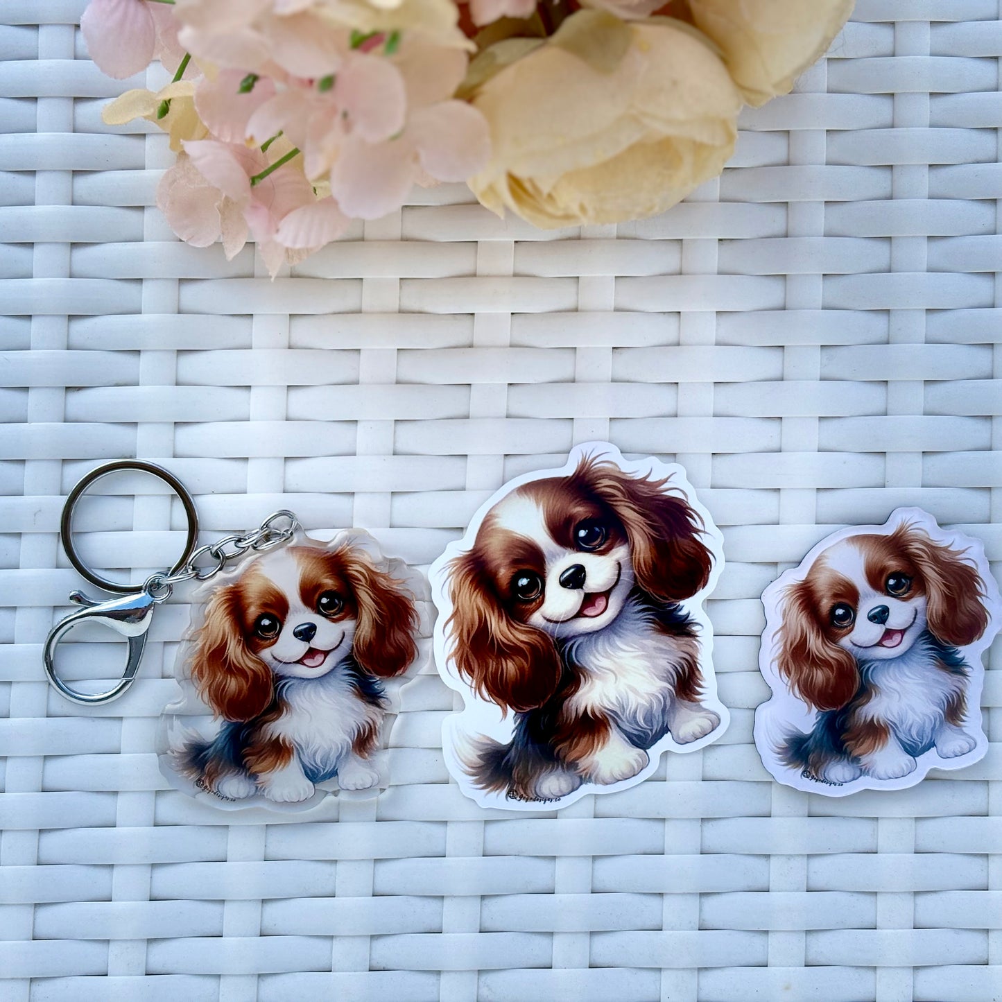 CAVALIER KING CHARLES SPANIEL Puppy STICKER