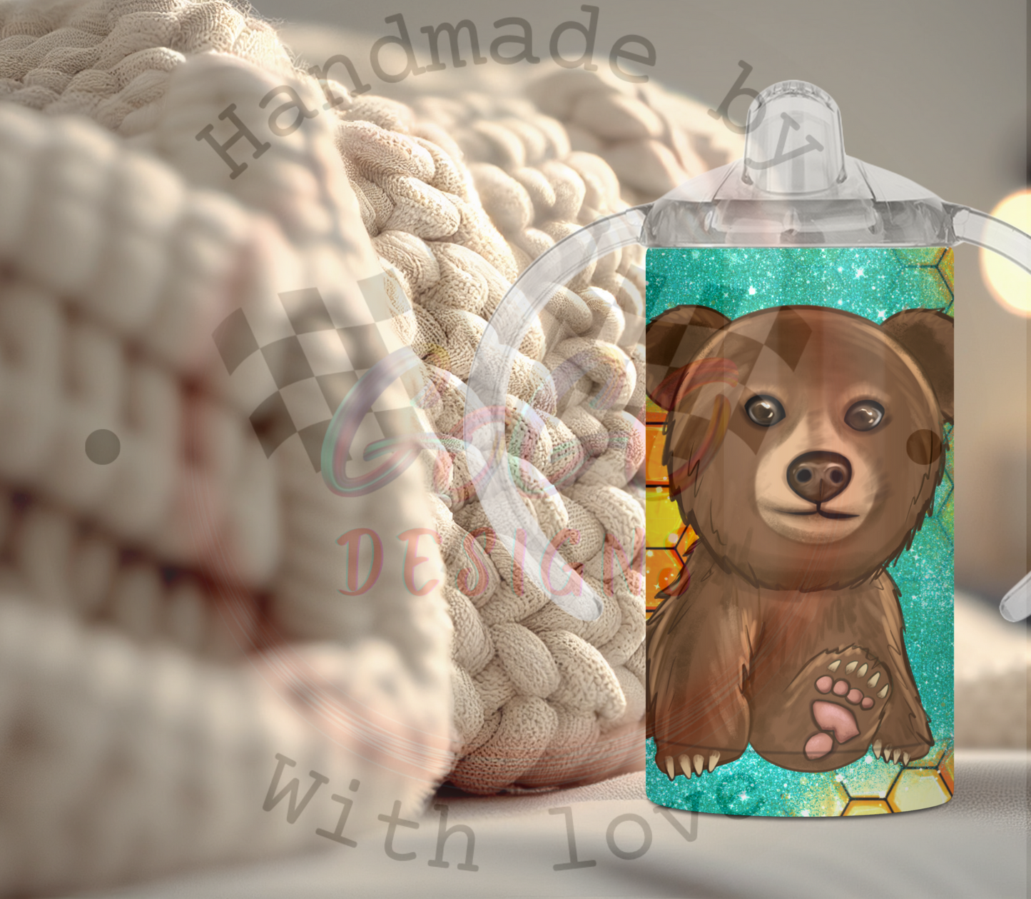 Bears sippy cup 12 oz Insulated, Holds Temp