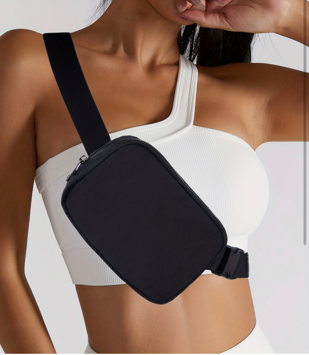 Blue Crossbody Bag, Funny Pack, Belt Bag Adjustable Strap, Unisex