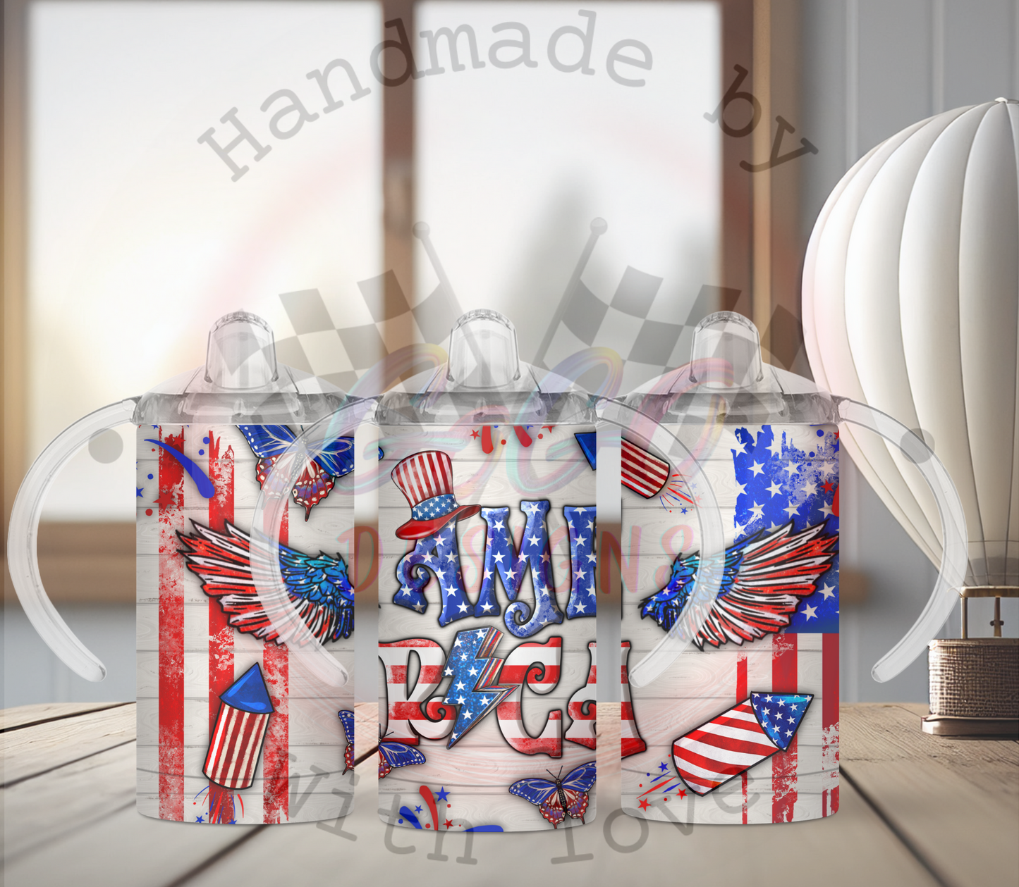American colors sippy cup 12 oz Insulated, Holds Temp