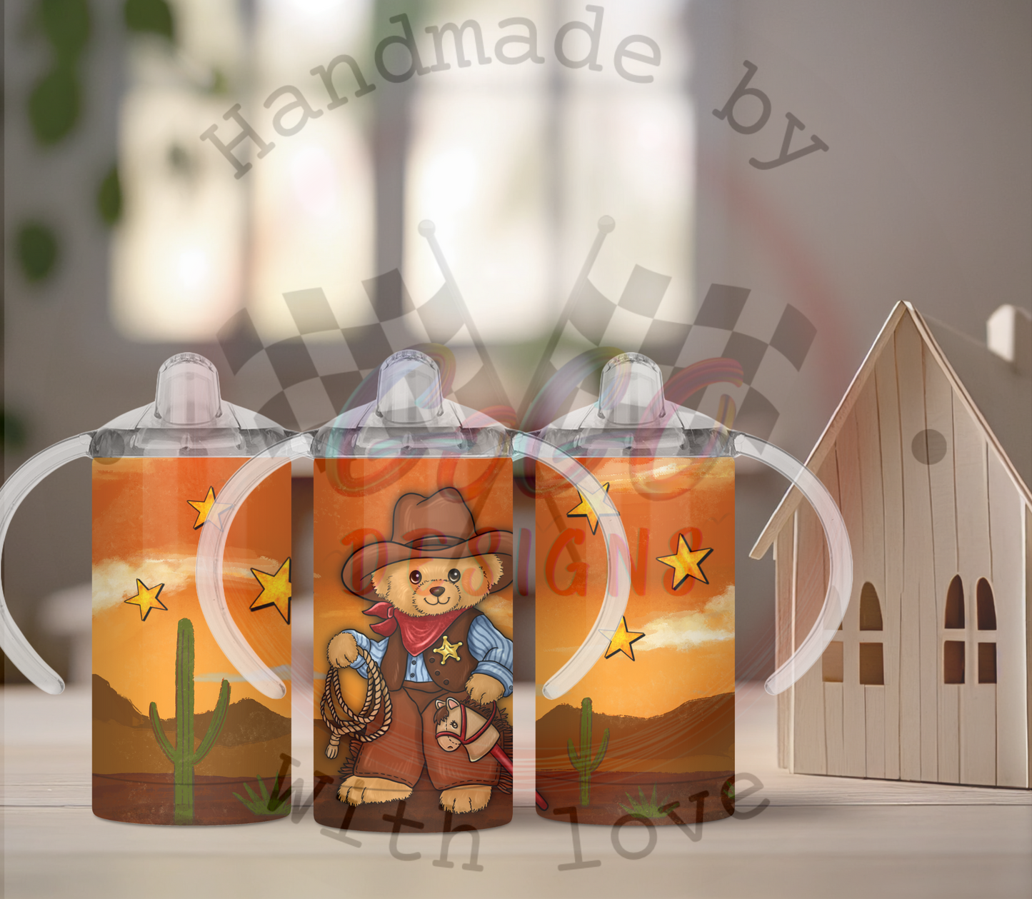 Bears sippy cup 12 oz Insulated, Holds Temp