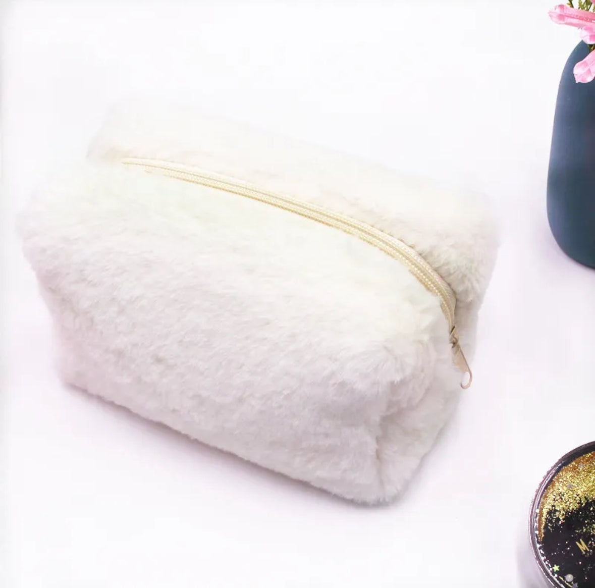 plush makeup bags
