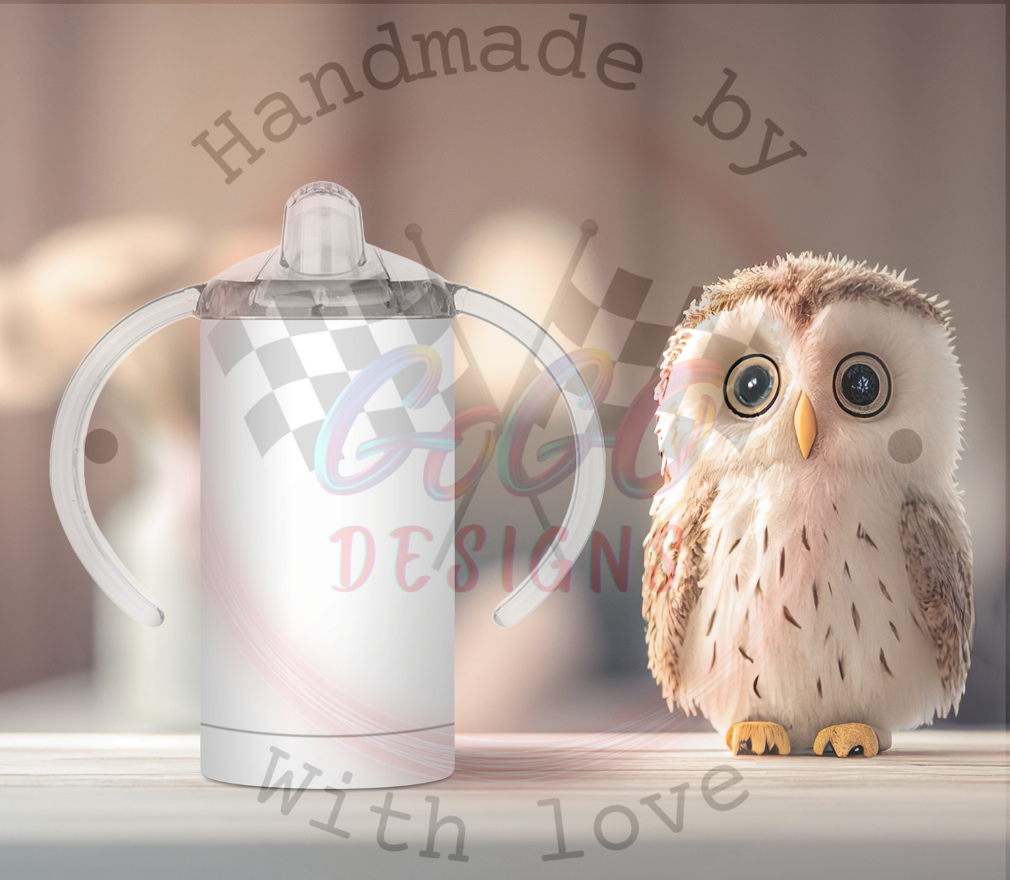 Personalized Designs colors sippy cup 12 oz Insulated, Holds Temp