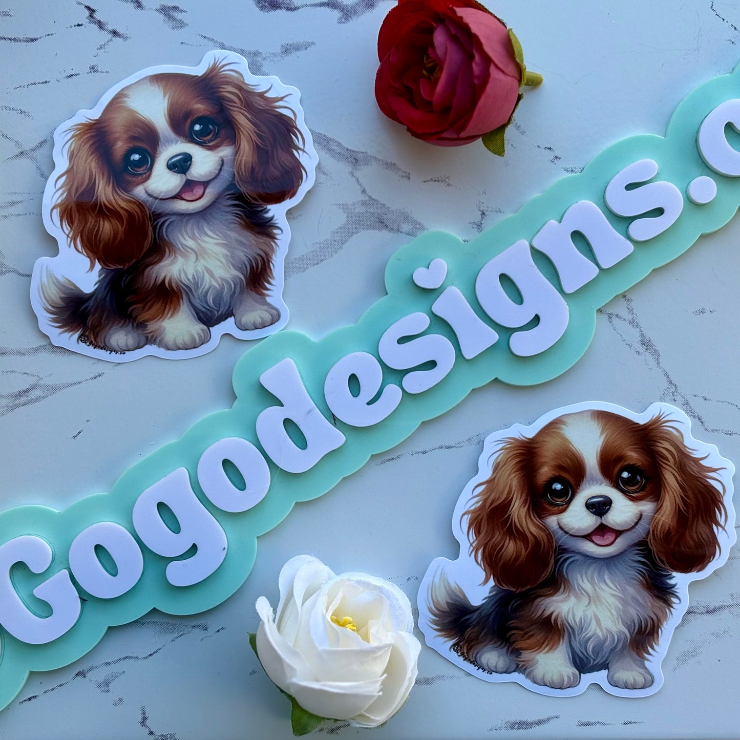 CAVALIER KING CHARLES SPANIEL Puppy STICKER