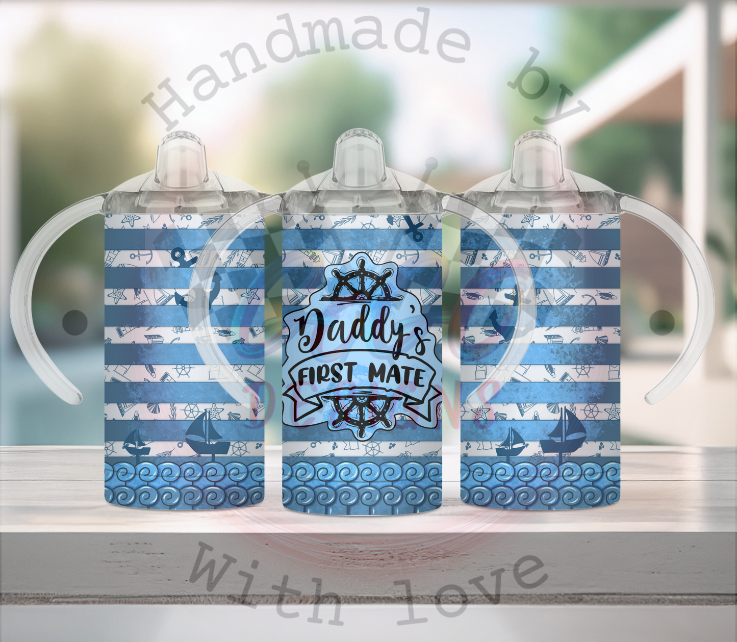 DAD, MOM, KID, DAUGHTER sippy cup 12 oz Insulated, Holds Temp