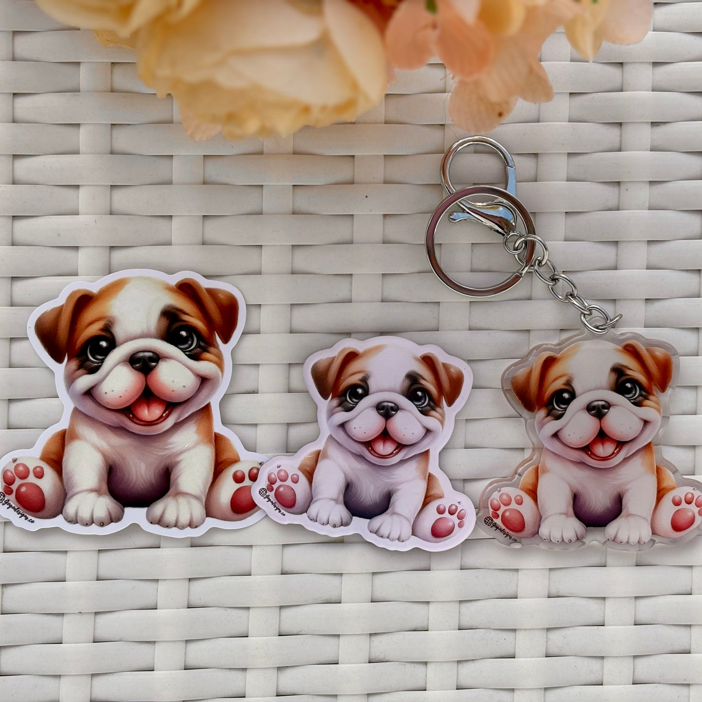BULLDOG Puppy STICKER