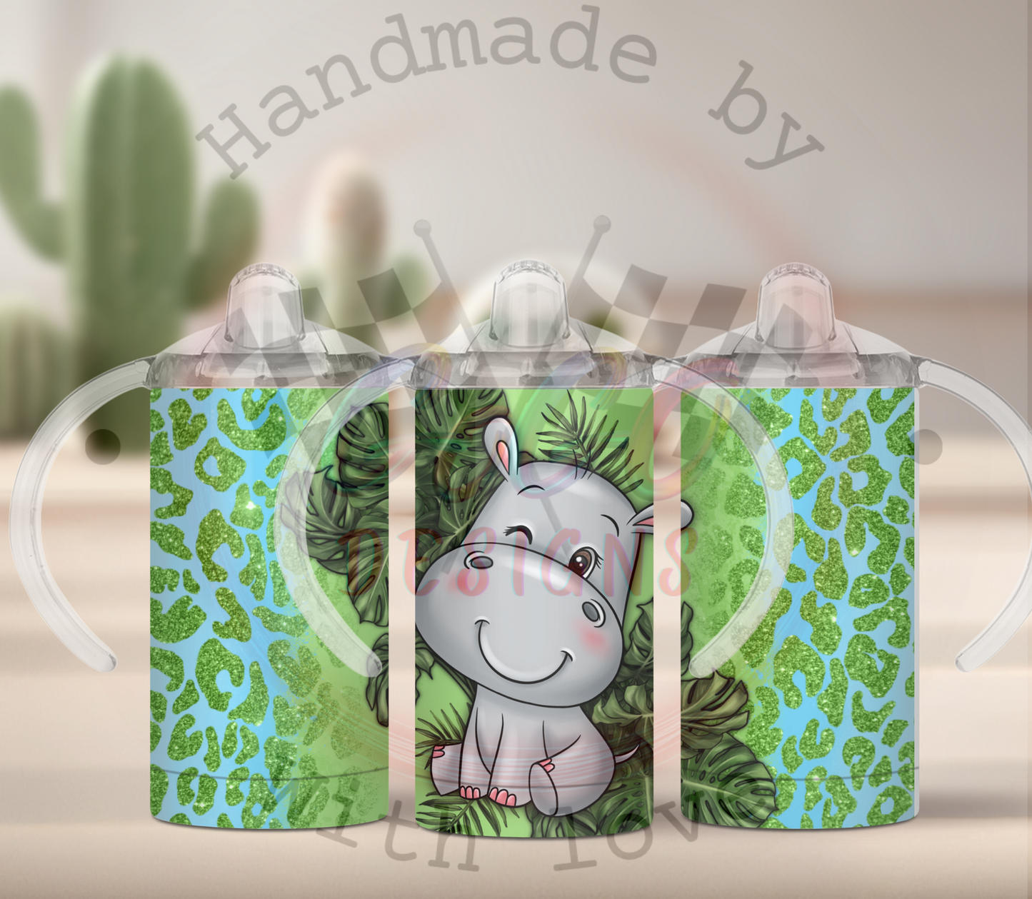 Zoo Animals cup 12 oz Insulated, Holds Temp