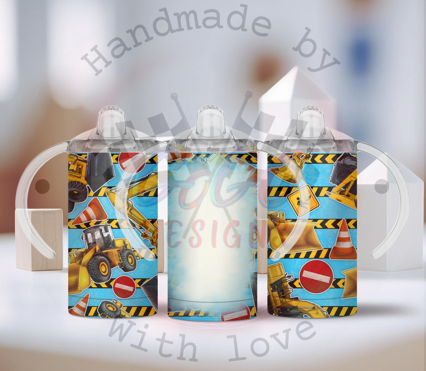 Personalized Designs colors sippy cup 12 oz Insulated, Holds Temp