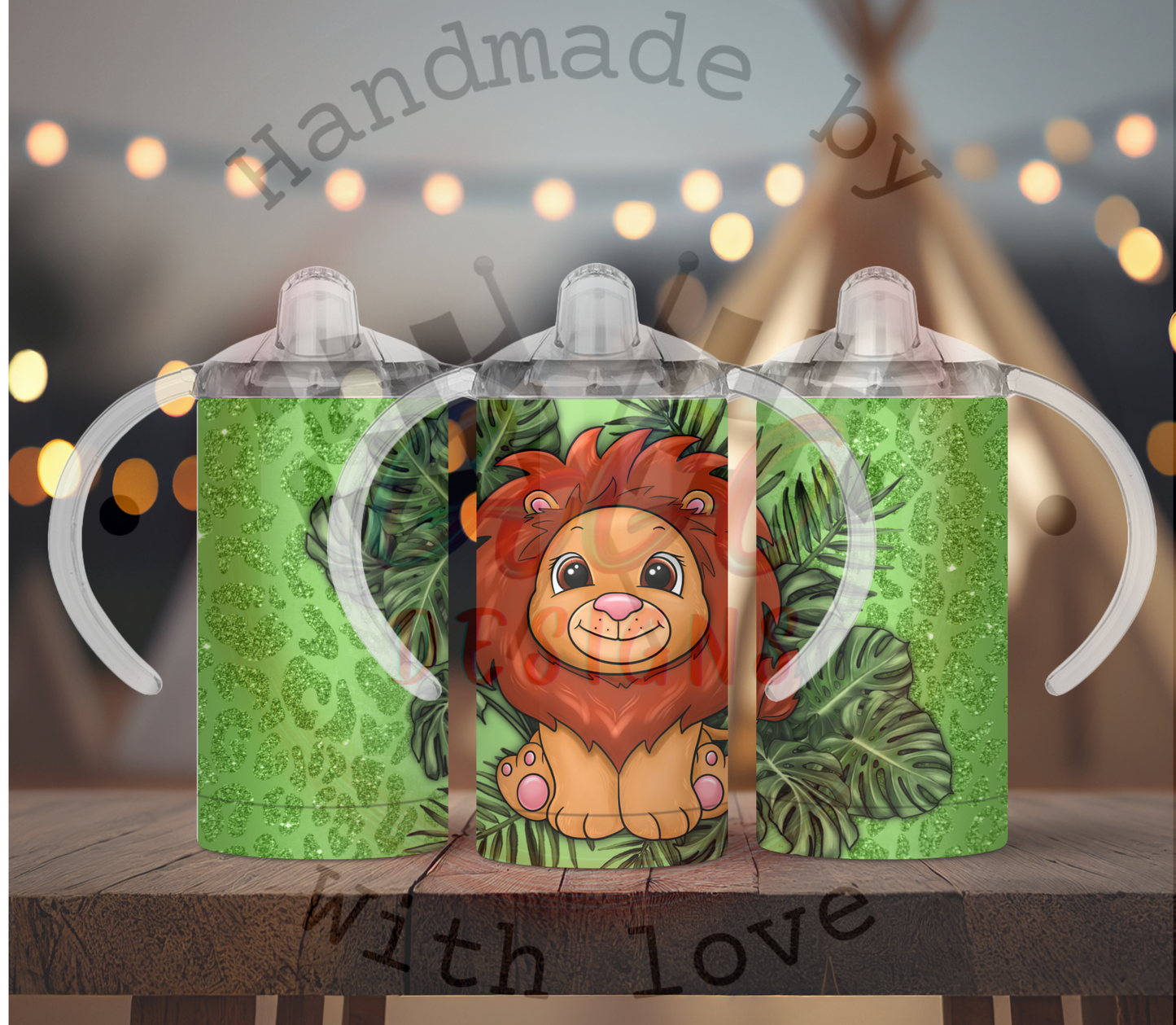 Zoo Animals cup 12 oz Insulated, Holds Temp