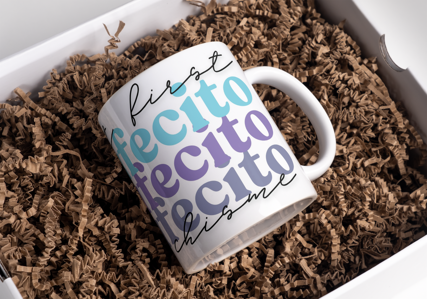 11 oz Ceramic Cup/ Mug Handmade Cafecito y Chisme/ 4 Designs Sublimation/ tea Coffee.