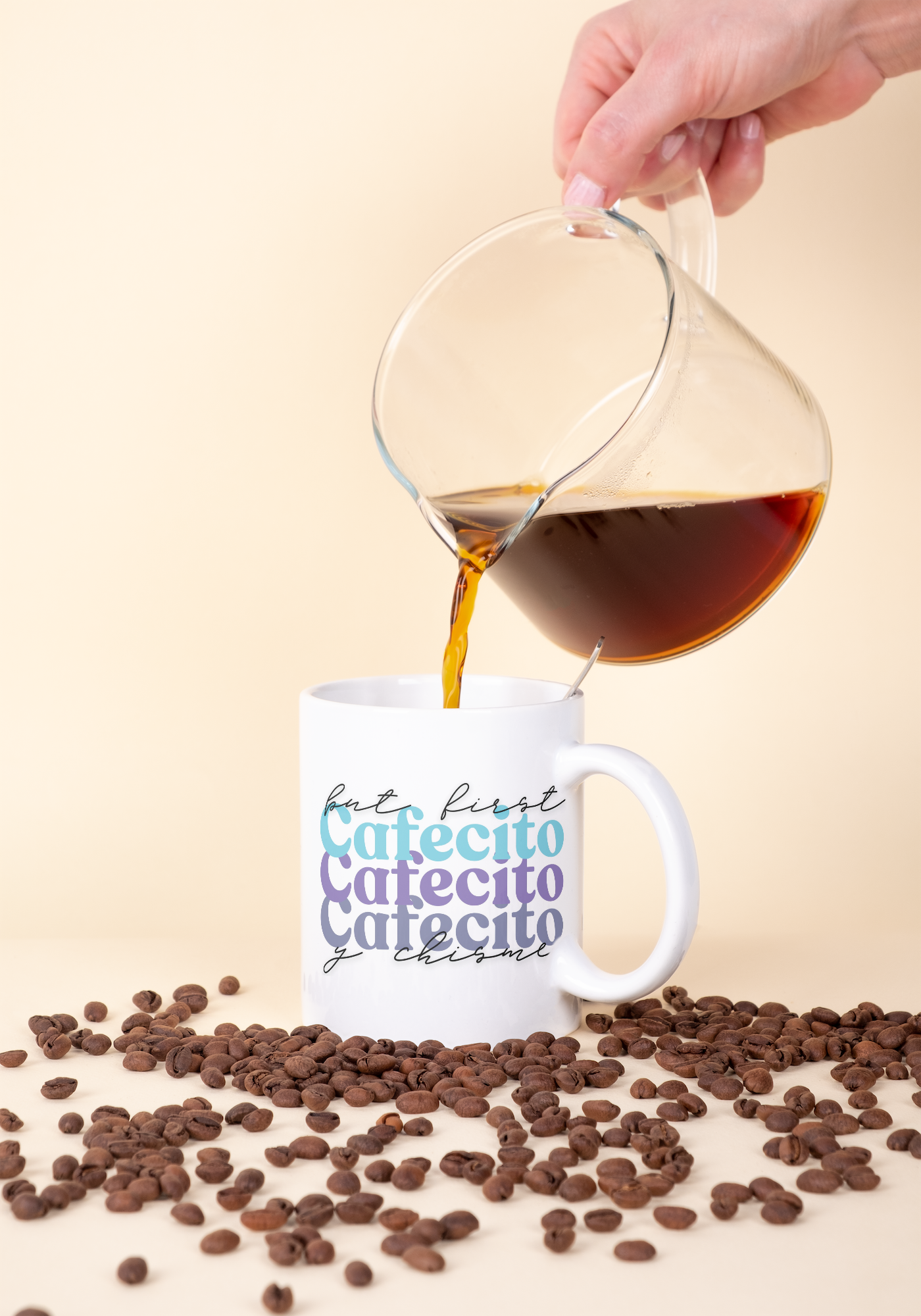 11 oz Ceramic Cup/ Mug Handmade Cafecito y Chisme/ 4 Designs Sublimation/ tea Coffee.