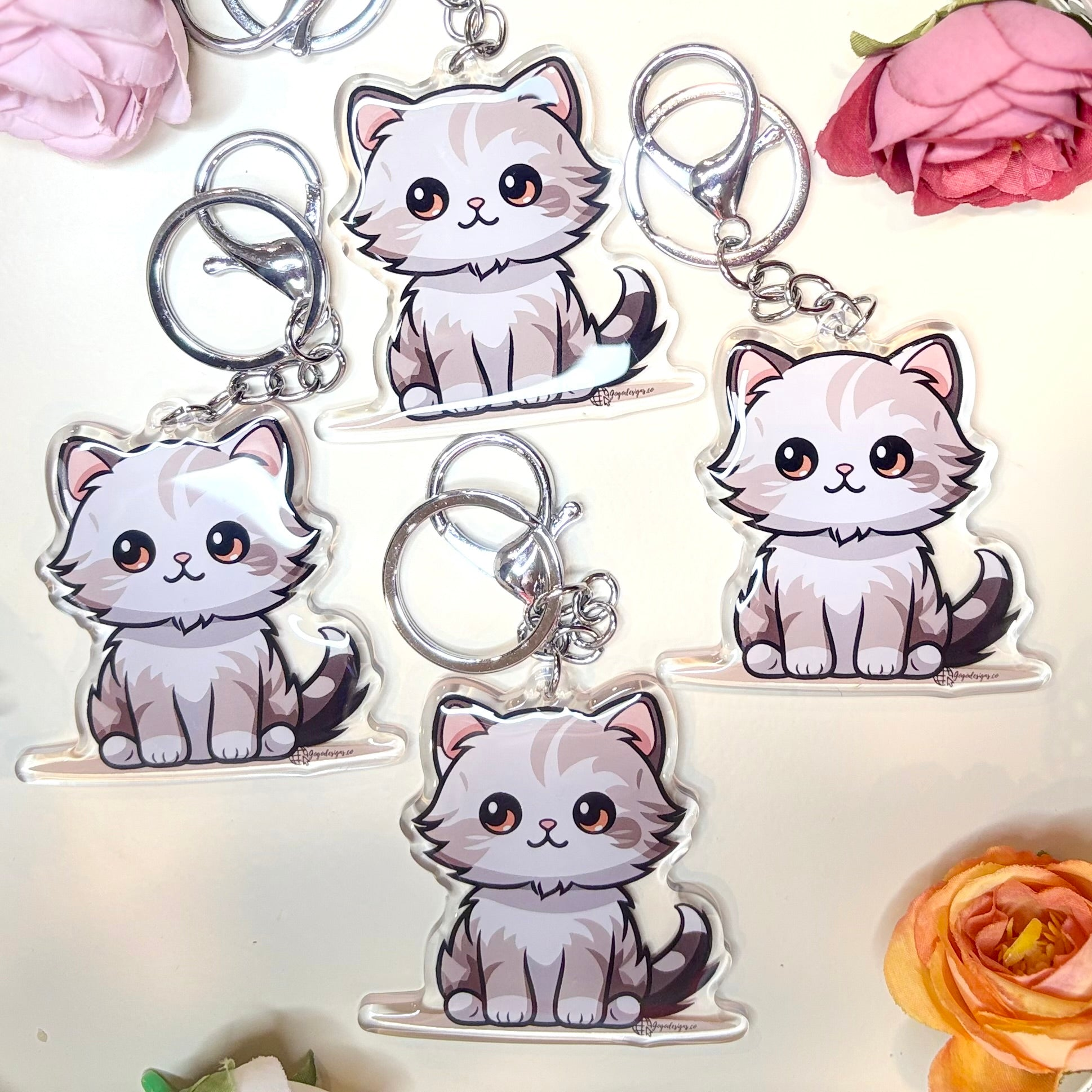 CAT/ KITTEN keychains – GoGo Designs