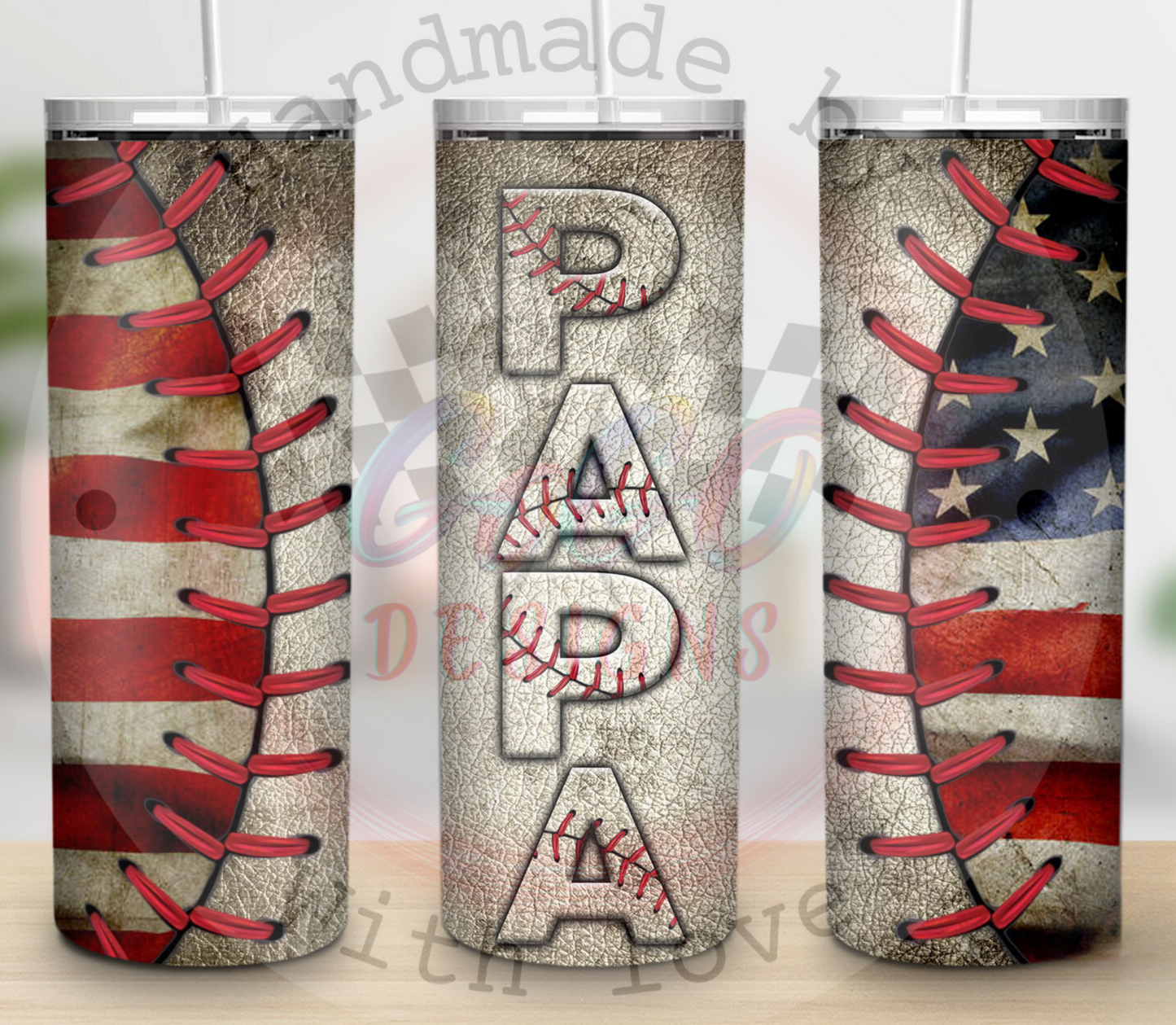 Dad American flag tumbler 20oz