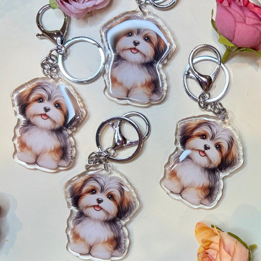 HAVANESE Puppy Keychain