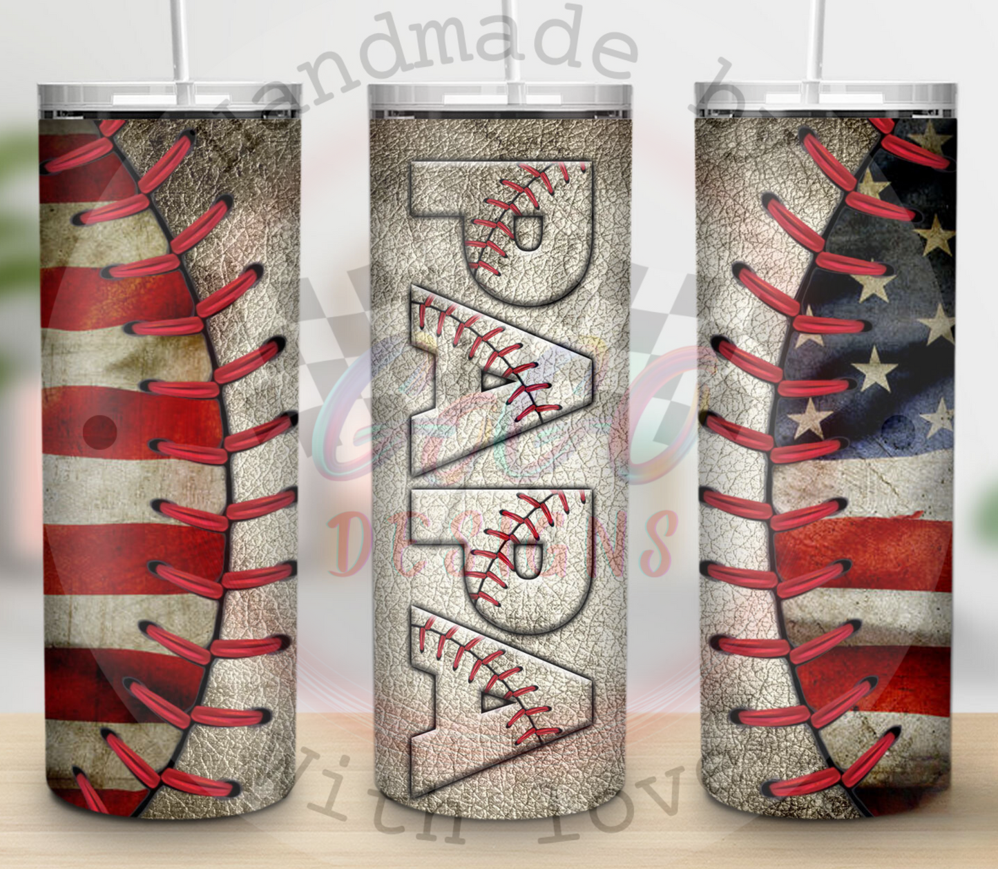 Dad American flag tumbler 20oz