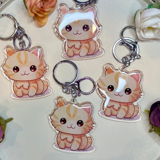 BROWN -SIBERIAN Kitten Keychain
