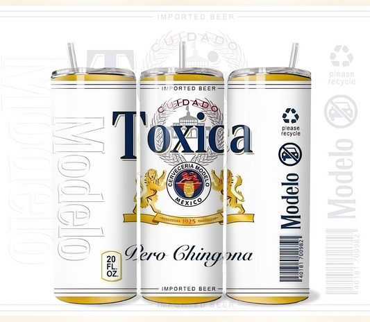 Modelo-Inspired 20 oz Stainless Steel Tumbler