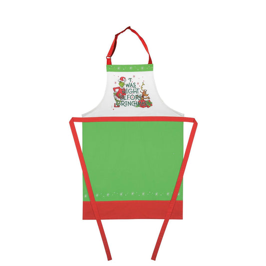 Night Before Grinchmas Apron/ Department 56 Dr. Seuss the Grinch Twas Night Before Grinchmas Kitchen Cooking Apron, 24 x 36 Inch, Multicolor