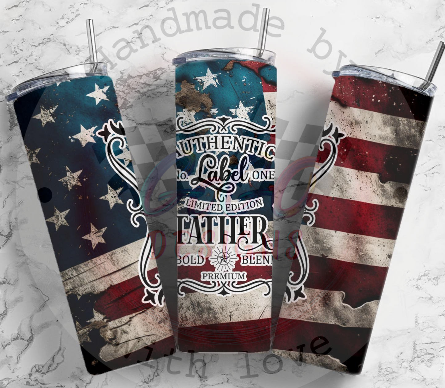 Dad American flag tumbler 20oz