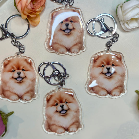 CHOW CHOW Puppy Keychain