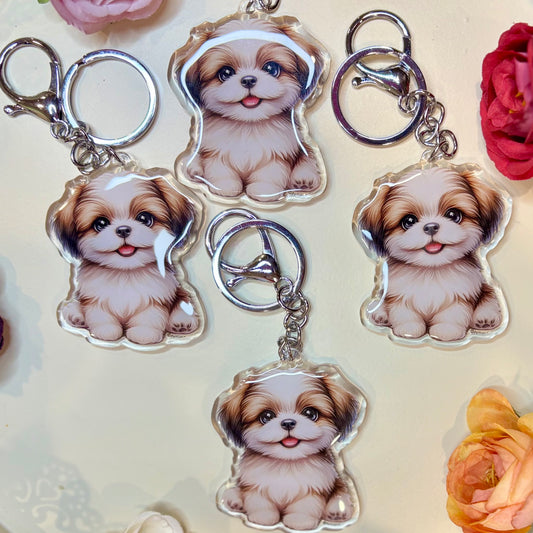 SHIH TZU Puppy Keychain