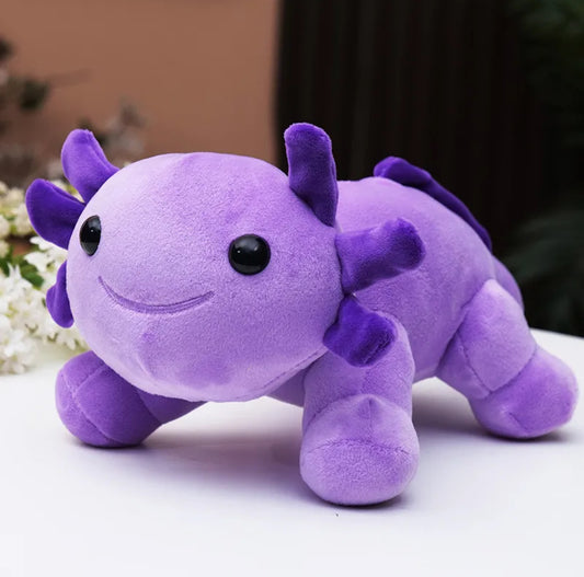Purple Axolotl Plush Toy, Soft Stuffed Animal, Kawaii Plush Toy  12 inch for Kids, Toddlers, Girls, Boys, Children