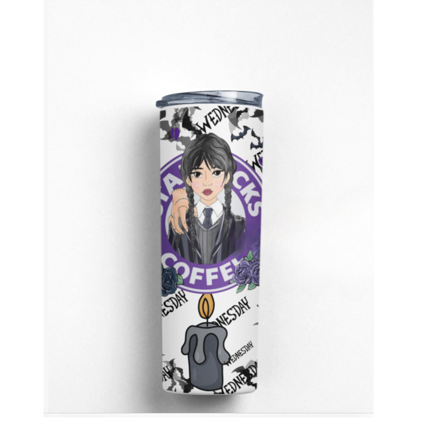 Wednesday Addams Tumbler/ Water Bottle/ Thermos 20 oz