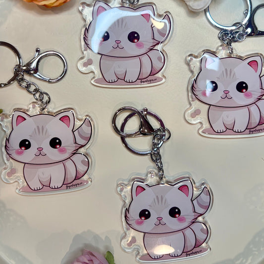 SCOTISH FOLD Kitten Keychain